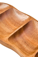 Acacia Wood Five Section Antipasti Dish | Kora