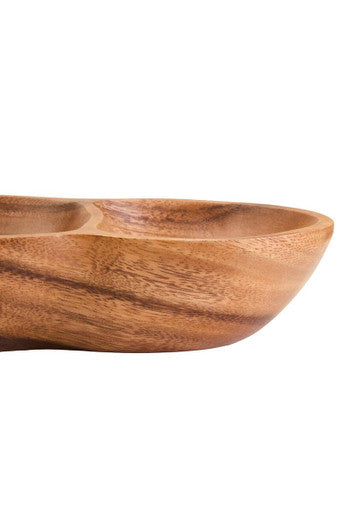 Acacia Wood Three Section Antipasti Dish | Kora