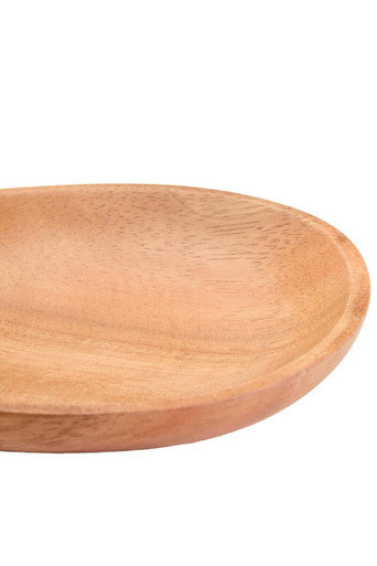 Acacia Wood Small Oval Plate | Kora