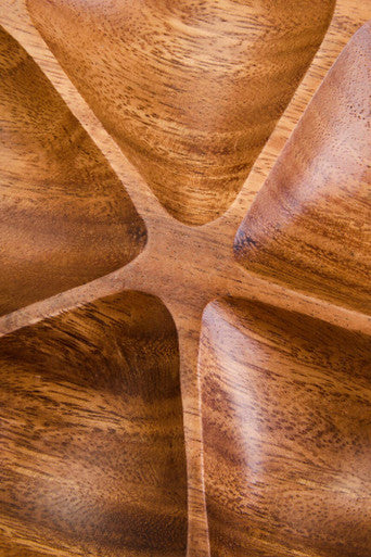 Acacia Five Section Flower Serving Dish | Kora