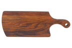 Natural Finish Tropical Rosewood Serving or Cutting Board in Organic Shape | Rosi