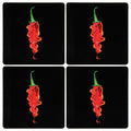 Set of Four Placemats | Flaming Chilli