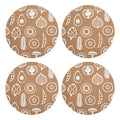 Set of Four Cork Round Placemats | Besa