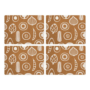Set of Four Cork Rectangular Placemats | Besa