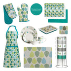Set of Four Placemats | Green Leaf