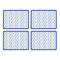 Set of Four Placemats | Blue Rose