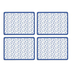 Set of Four Placemats | Blue Rose