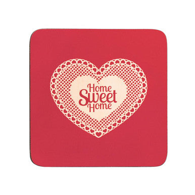 Set of Four Cork Coasters | Home Sweet Home