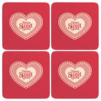 Set of Four Cork Coasters | Home Sweet Home
