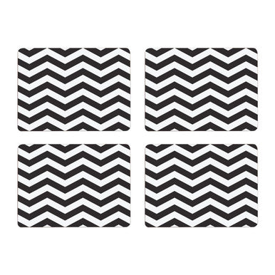 Set of Four Placemats | Chevron
