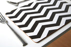 Set of Four Placemats | Chevron