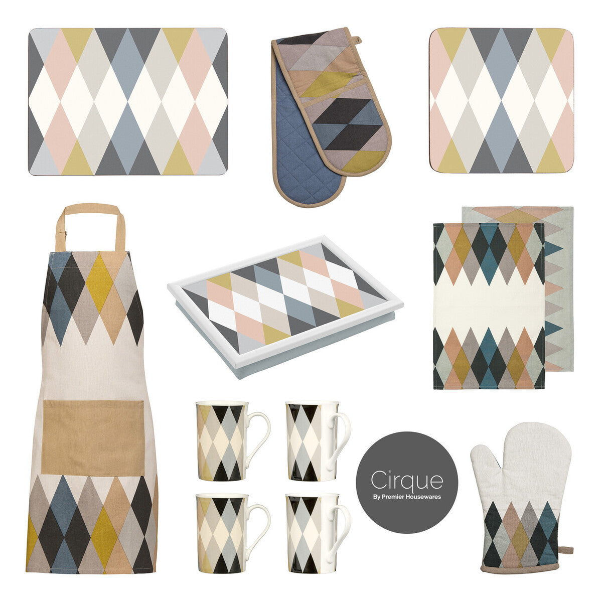 Harlequin Set of Four Placemats | Cirque