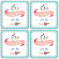 Set Of Four Cork Coasters | Amelie