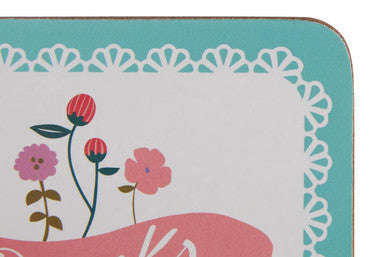 Set Of Four Cork Coasters | Amelie