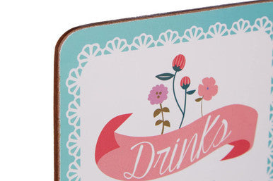 Set Of Four Cork Coasters | Amelie