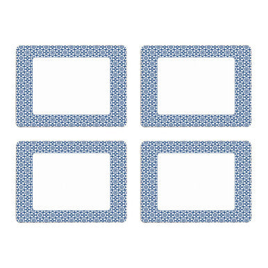 Set of Four Blue Placemats | Casablanca