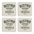 Bistro Set Of Four Square Coasters