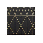 Set of 4 Prism Black and Gold Coasters | Geome