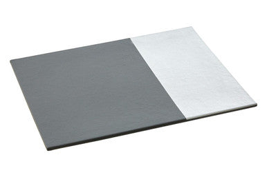 Set of 4 Dipped Grey and Silver Placemats | Geome