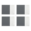Set of 4 Dipped Grey and Silver Placemats | Geome