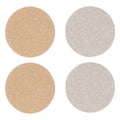 Set of 4 Reversible Gold and Silver Glitter Coasters | Geome
