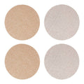 Set of 4 Reversible Gold and Silver Glitter Placemats | Geome