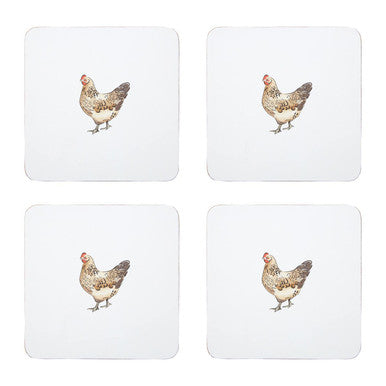 Set of Four Cork Coasters | Mrs Henderson