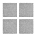 Set of 4 Coasters | Silver Glitter