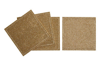 Set of 4 Gold Glitter Coasters | Geome