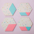 Set of 4 Hexagonal Cork Coasters | Mimo