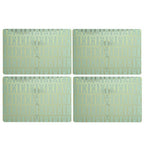 Set of 4 Green Placemats | Frosted Deco