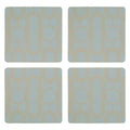 Set of 4 Green Coasters | Frosted Deco