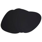 Pebble 4 Piece Black Leather Placemats | Catlins