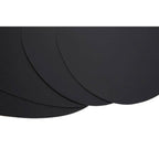 Pebble 4 Piece Black Leather Placemats | Catlins