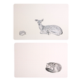 Set of Two Mini Forest Placemats and Coasters | Effy