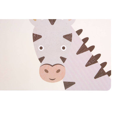 Set of 2 Zebra Placemat and Coaster | Effy