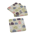 4 Piece Square Wild Cottage Coasters | Calcot