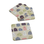 4 Piece Square Wild Cottage Coasters | Calcot