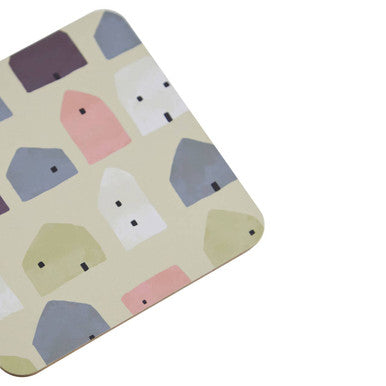 4 Piece Square Wild Cottage Coasters | Calcot