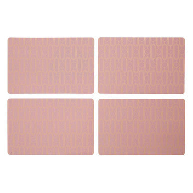 Set of 4 Pink Placemats | Frosted Deco