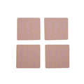 Set of 4 Pink Coasters | Frosted Deco