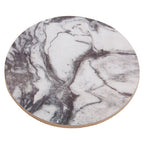 6 Piece Marble Effect Assorted Cork Coasters | Mimo