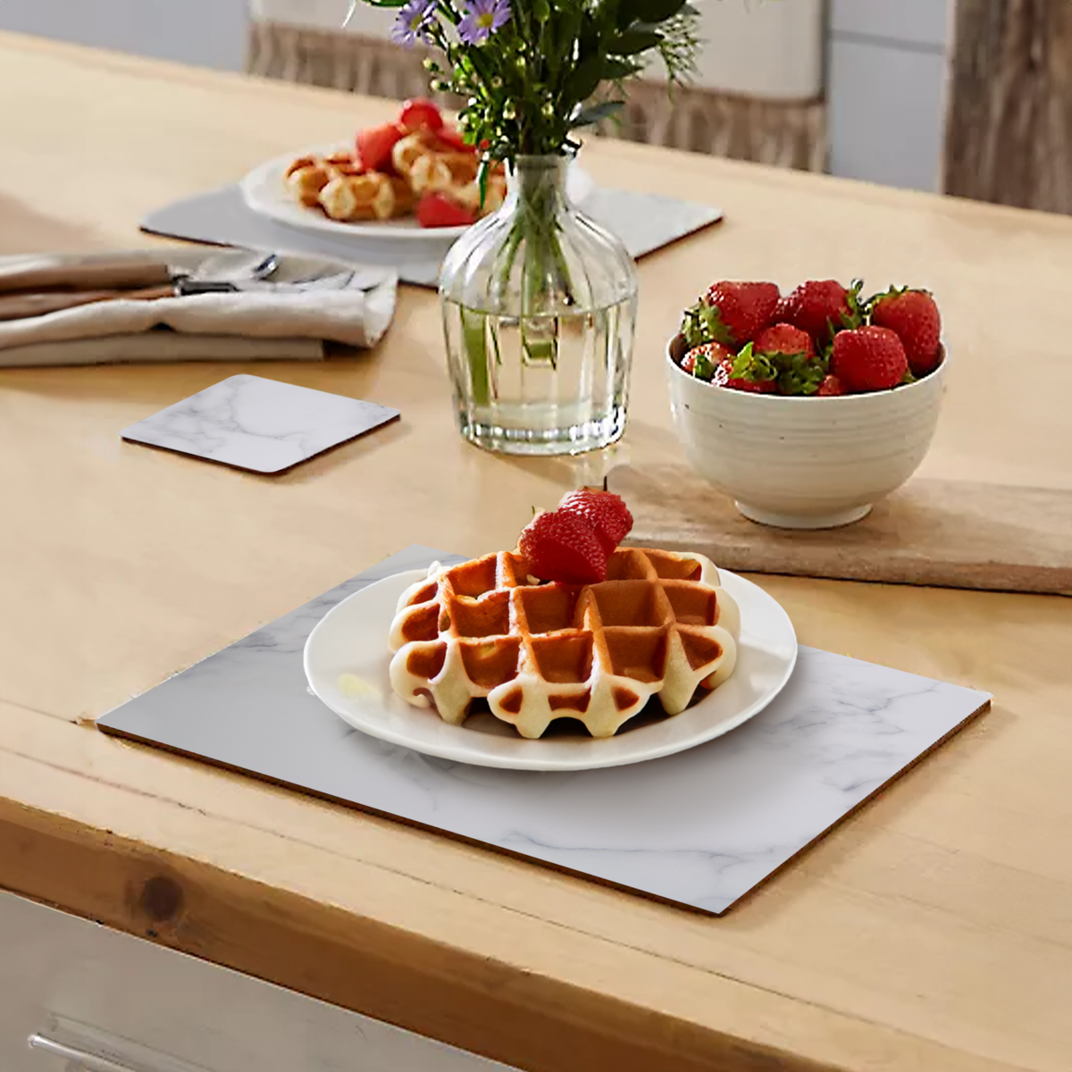 8 Piece Cork Placemats And Coasters | Zambie