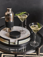 Set of Four Black Coasters | Mixology