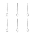 Set of Six Clear Plastic Sundae Spoons | Summer
