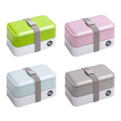 Green and White Stackable  Lunch Box | Grub Tub