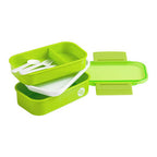 Green Lunch Box with Cutlery | Grub Tub