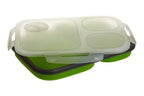 Green Collapsible Lunch Box with Spork | Grub Tub