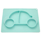 Silicone Divided Food Plate in Car Shape | Kai