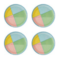 Set of 4 Melamine Dinner Plates | Mimo